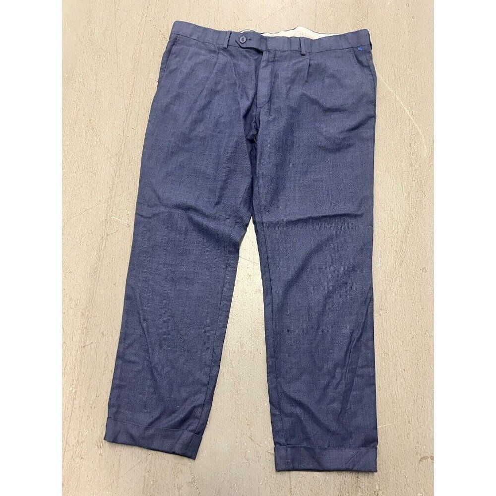 SAMUELSOHN 38 X 26 Air Force Blue Wool‎ Trousers - Made in Canada Mens